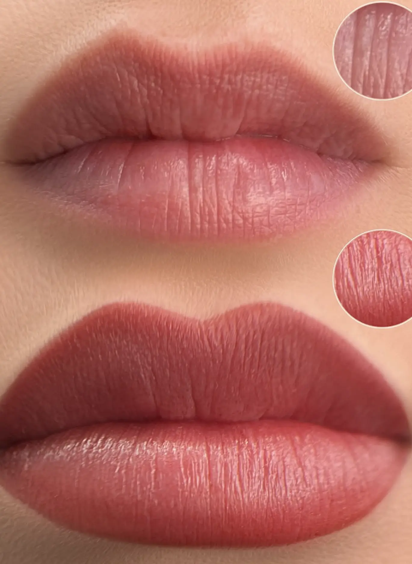 Dark lip neutralisation tattoo